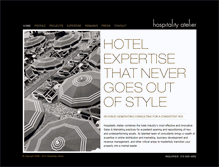 Tablet Screenshot of hospitalityatelier.com